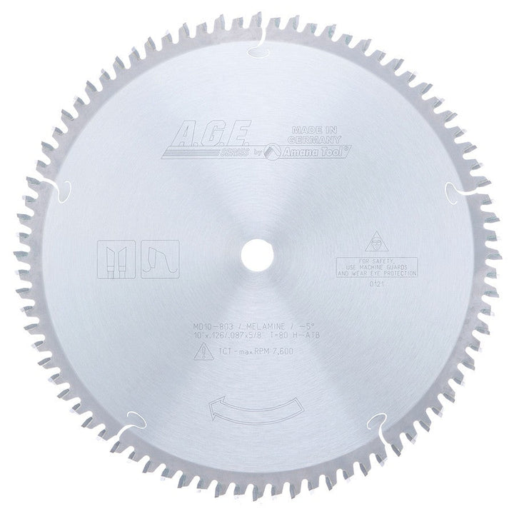 MD10-803. A.G.E Carbide Tipped Double-Sided Melamine Saw Blade