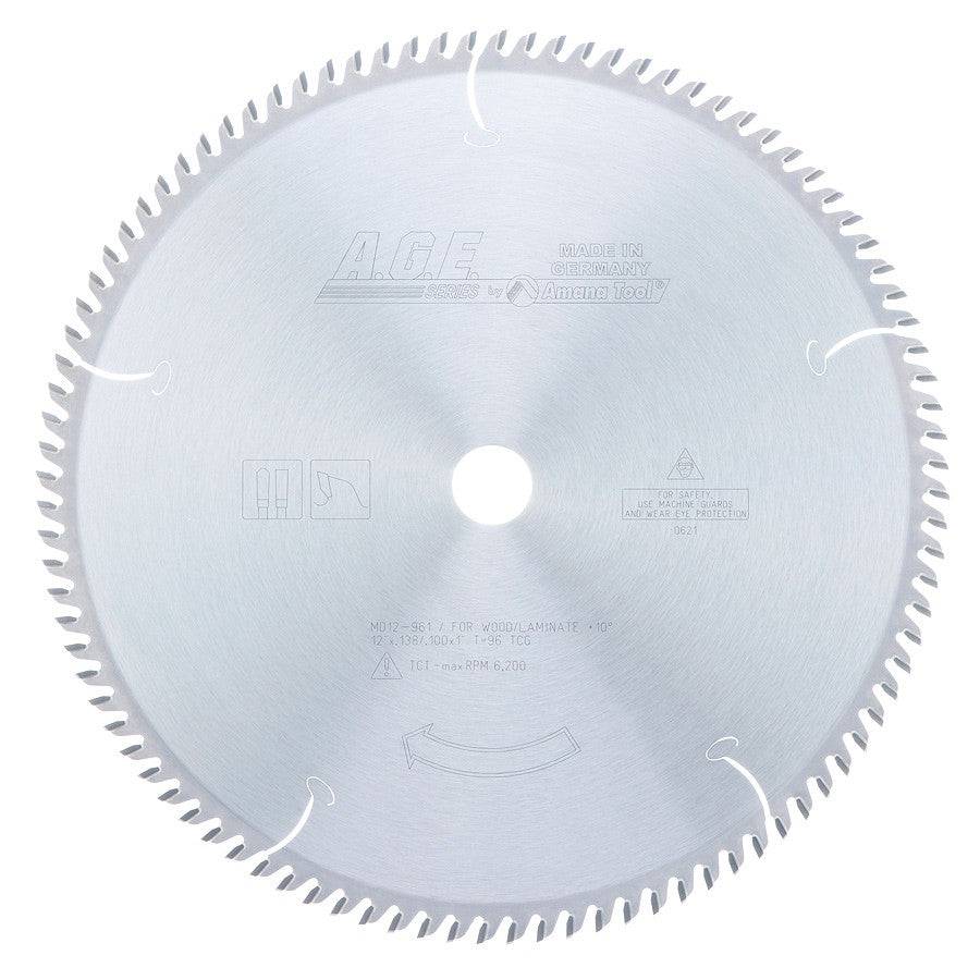 MD12-961. A.G.E Carbide Tipped Plywood & Laminate Saw Blade