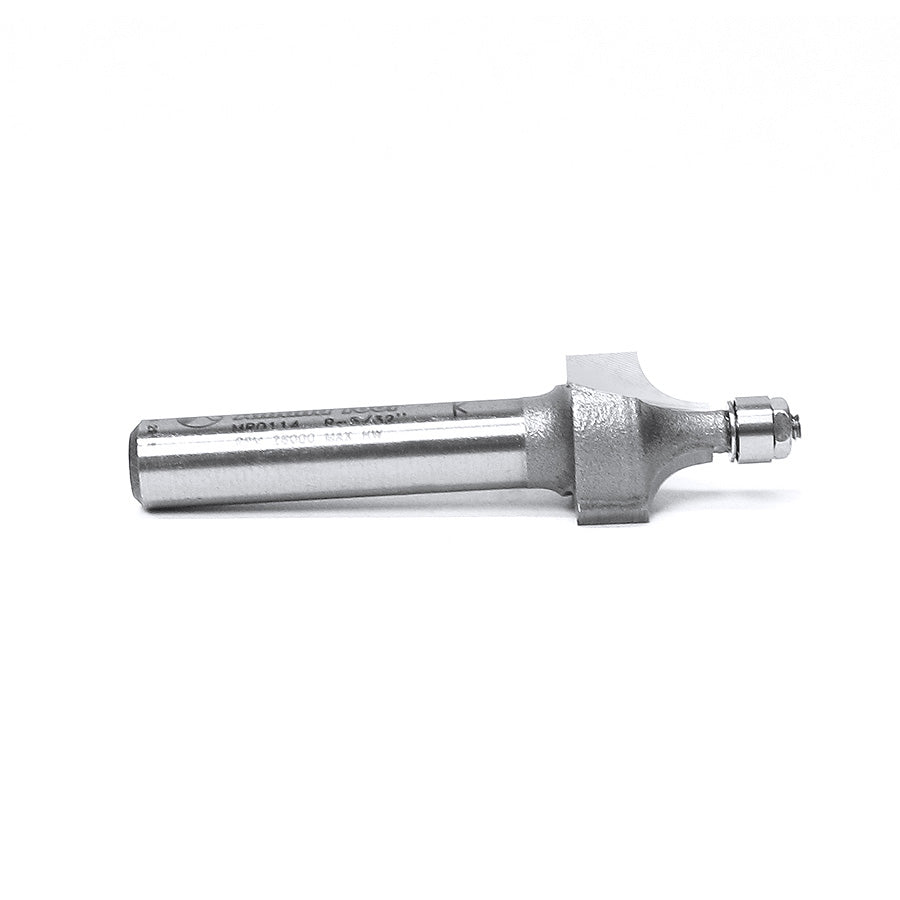 Amana Tool. Miniature Corner Rounding Router Bit | 5⁄32 Radius x 1⁄2 Dia x 3⁄8 x 1⁄4"Shank | MR0114 