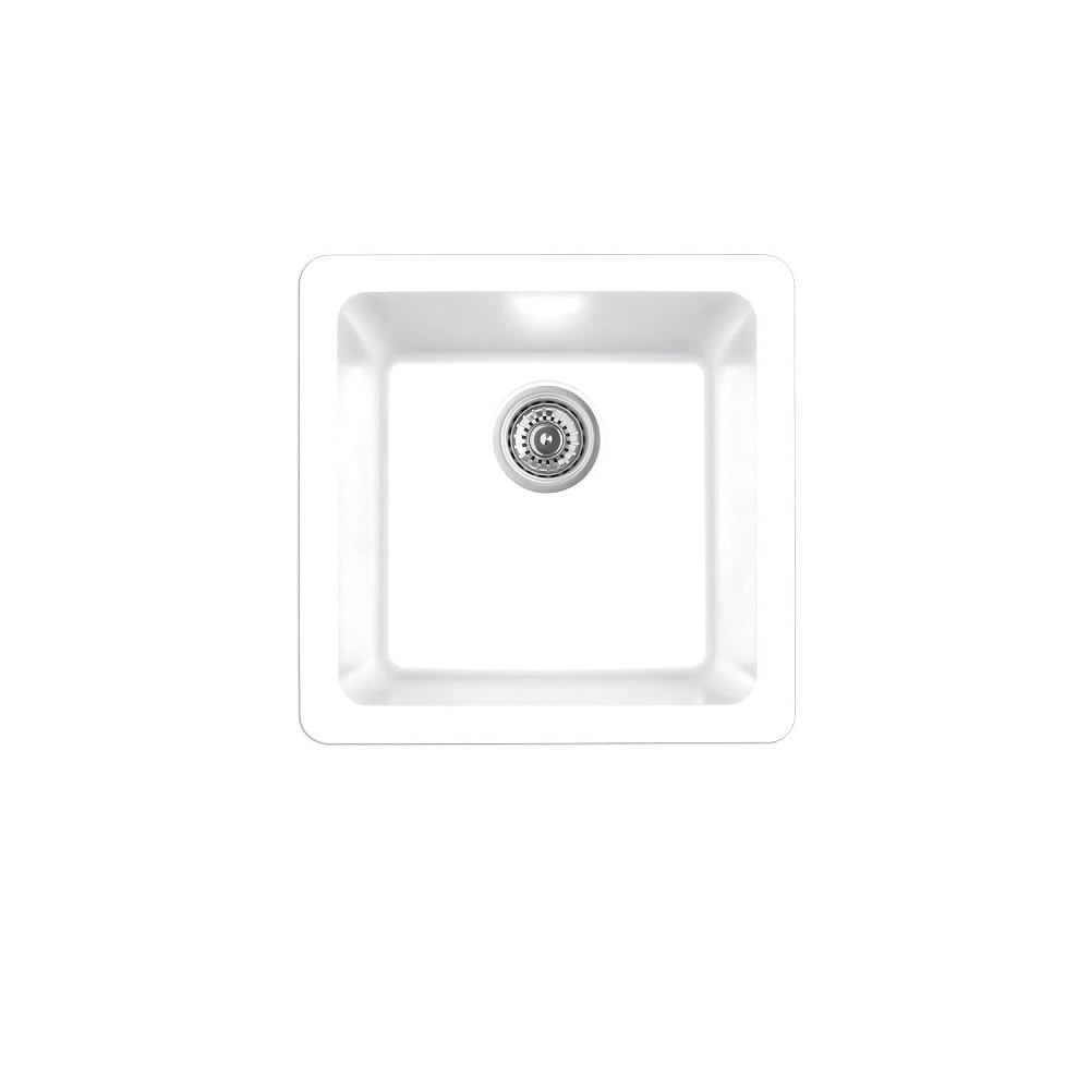 White Karran Undermount Bar / Prep Sink - Quartz Q-315