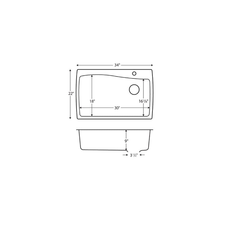 Draw/Dimensions of Quartz QT-722