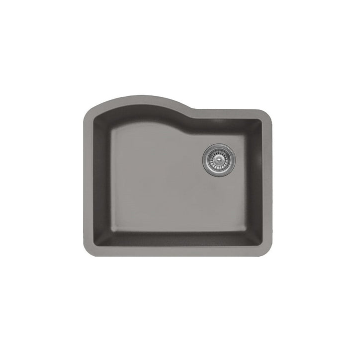 Concrete Karran Undermount Single Bowl - Quartz QU-671