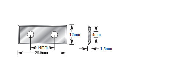 Amana Tool. CNC Insert Knife | 30 x 12 x 1.5mm | HRK-30