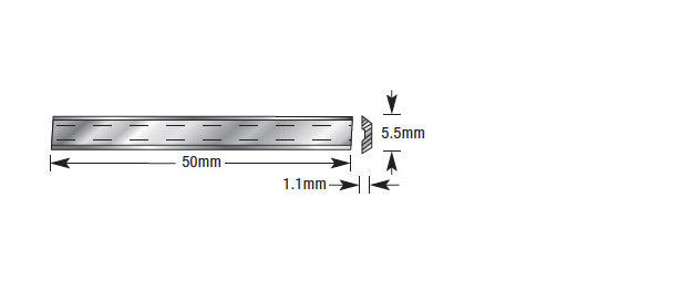 Amana Tool. CNC Insert Knife | 50 x 5.5 x 1.1mm | RCK-36 