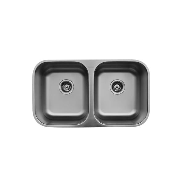 Karran Stainless Steel Double Equal Bowl Undermount Sink - U-5050