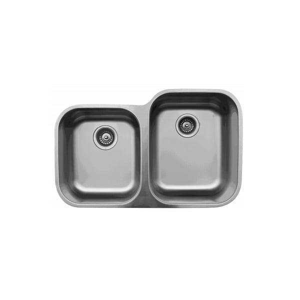 Karran Stainless Steel Small/Large Bowl Undermount Sink - U-6040L