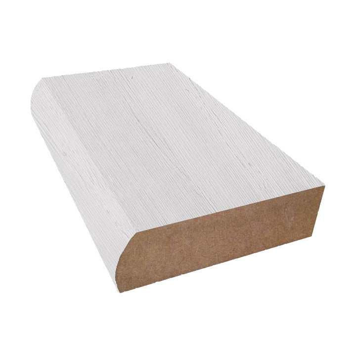 White Painted Wood - 8902 - Formica Laminate Decorative Bullnose Edge