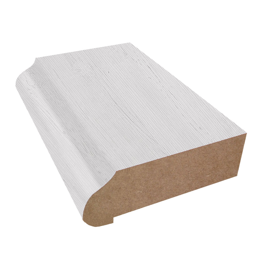 White Painted Wood - 8902 - Formica Laminate Decorative Ogee Edge