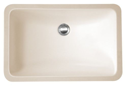 Bisque Karran Vanity Acrylic Undermount Sink - A-309