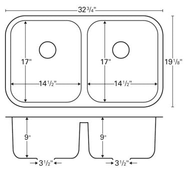 A-350 | Karran Double Equal Bowl Acrylic Undermount Sink – Cabinetmaker ...