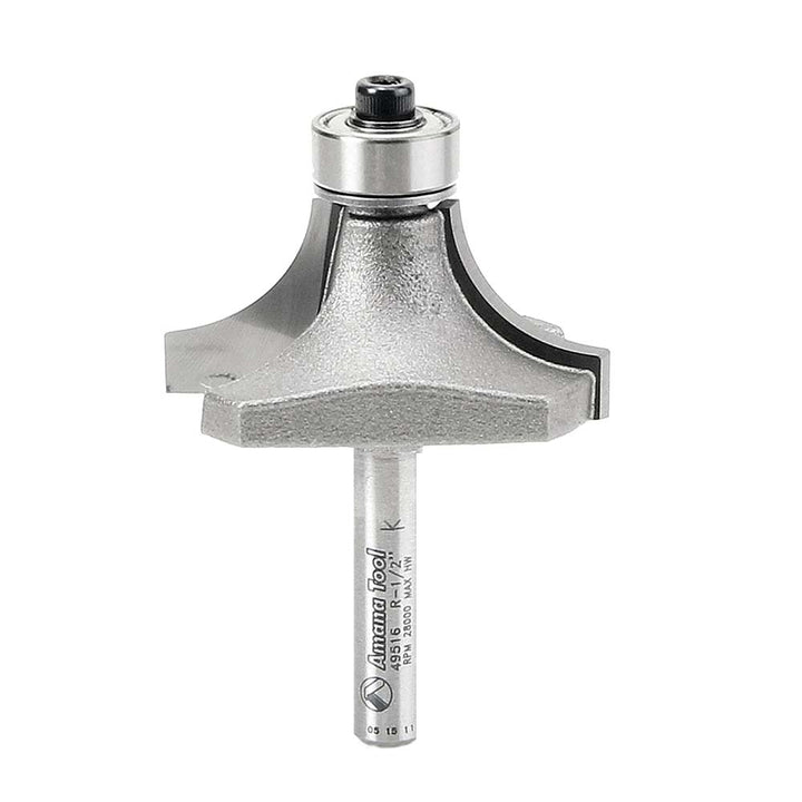 Amana Tool. Corner Rounding Router Bit | 1⁄2 Radius x 1 1⁄2 Dia x 3⁄4 x 1⁄4"Shank | 49516 