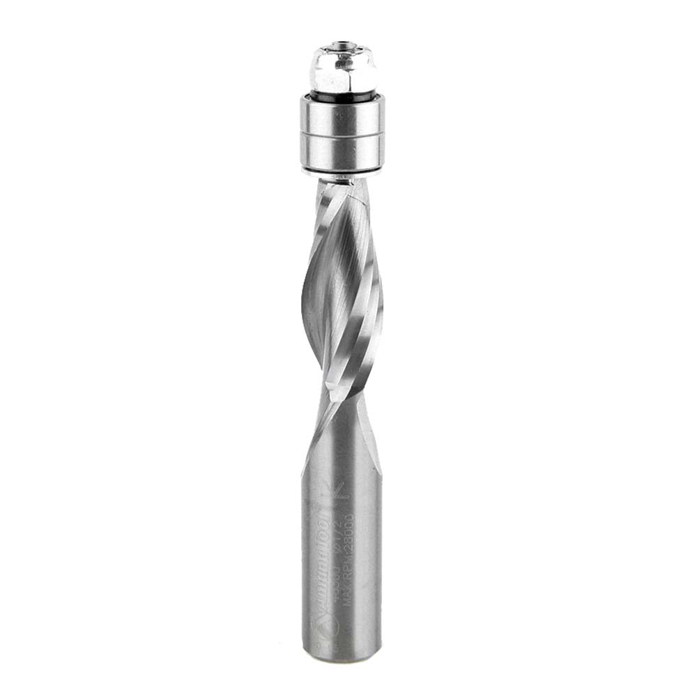 Amana Tool. UltraTrim Spiral Router Bit | 1⁄2 Dia x 1 1⁄4 x 1⁄2" Shank | Up-Cut | 46300 