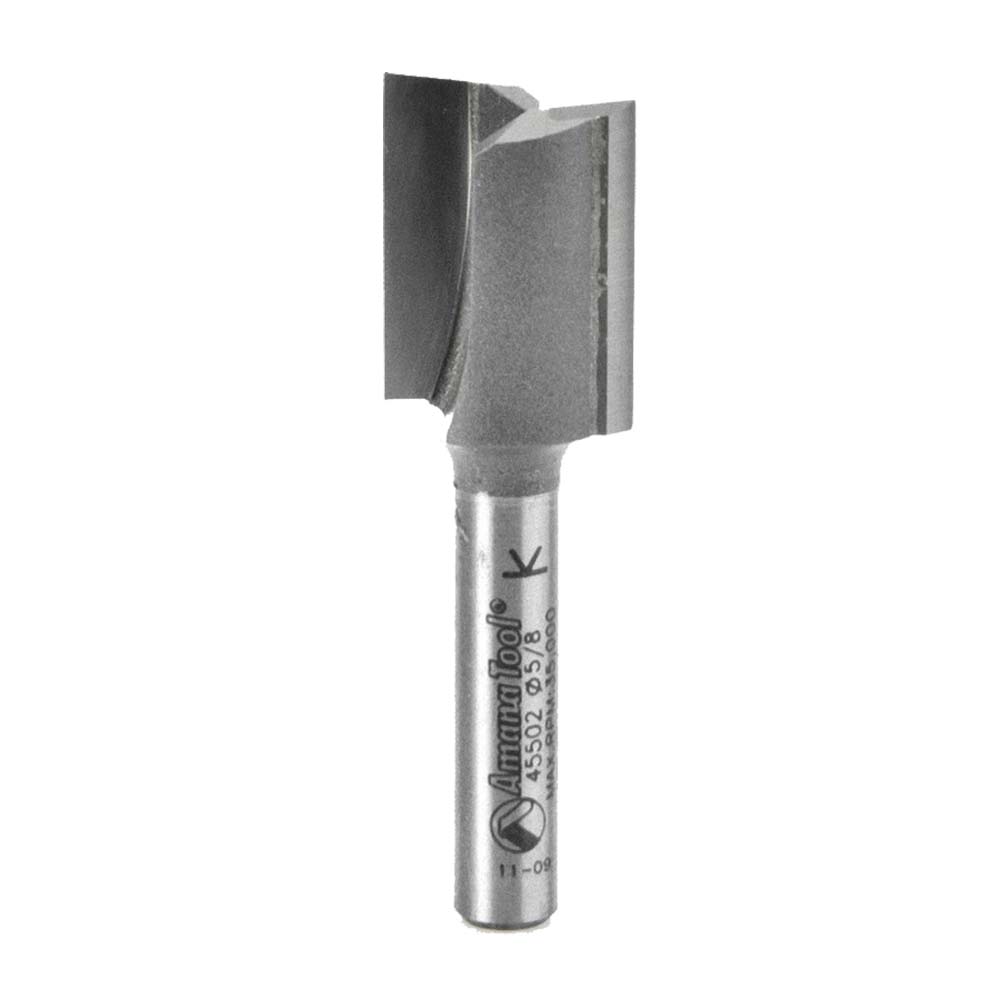 Amana Tool. Mortising Straight Plunge Router Bit | 2 Flute | Various Dia x 3⁄4 x 1⁄4" Shank | 45502 