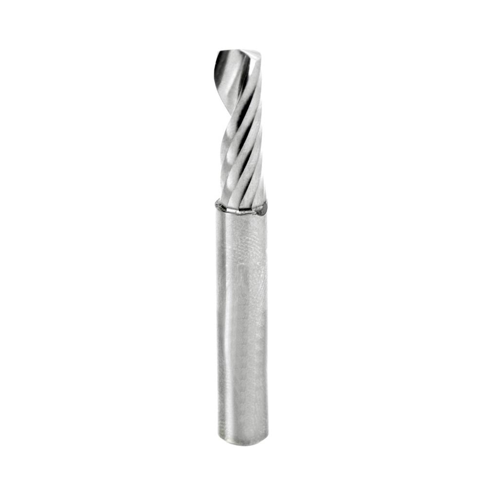 Amana Tool.  Plastic Cutting Spiral 'O' Flute Router Bit | 1⁄4 Dia x 3⁄4 x 1⁄4" Shank Up-Cut | 51404 