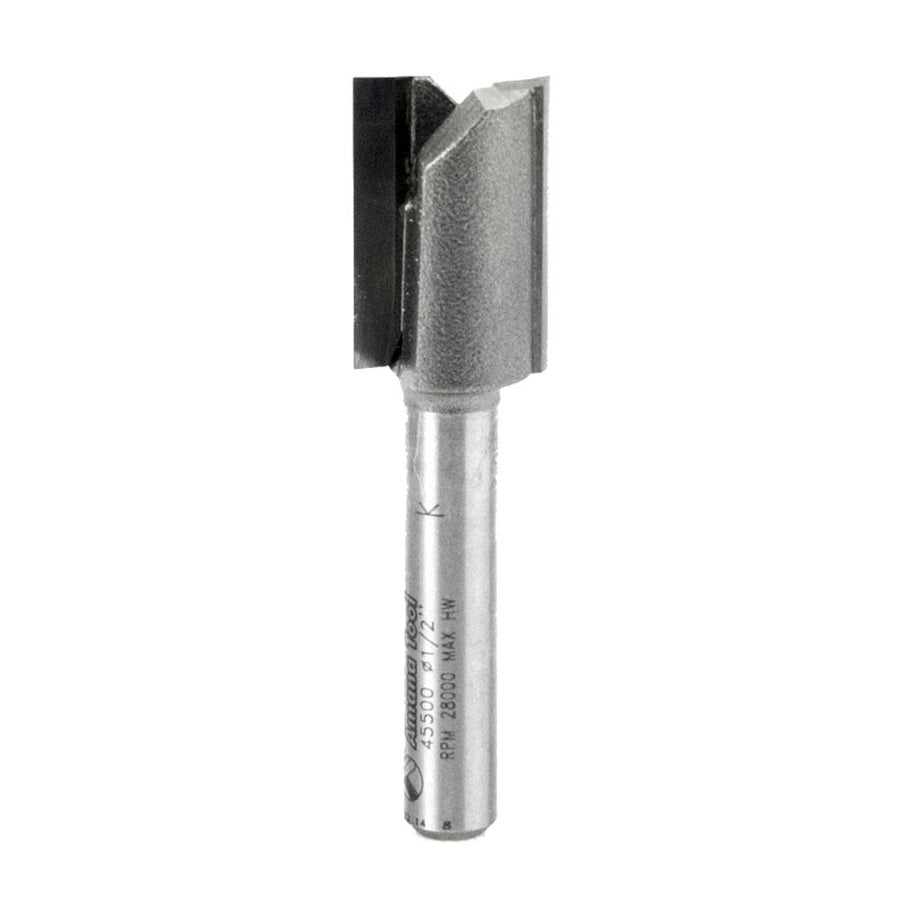 Amana Tool. Mortising Straight Plunge Router Bit | 2 Flute | Various Dia x 3⁄4 x 1⁄4" Shank | 45500 