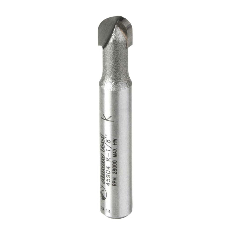 Amana Tool. Core Box Router Bit | 1⁄8 Radius x 1⁄4 Dia x 1⁄4 x 1⁄4"Shank | 45904 