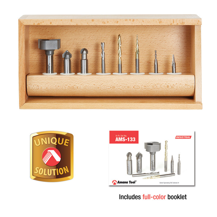 Cnc Router Bit Collection R32 Signmaking Starter #III CNC Router Bit Collection | 8 Piece | 1⁄4 & 1 ...