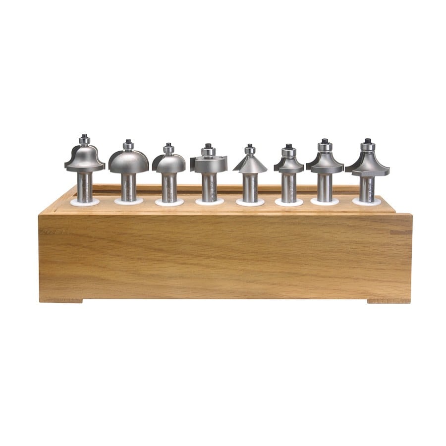 Amana Tool. Router Bit Set | 8 Piece | Profile 1⁄2" Shank | AMS-208 