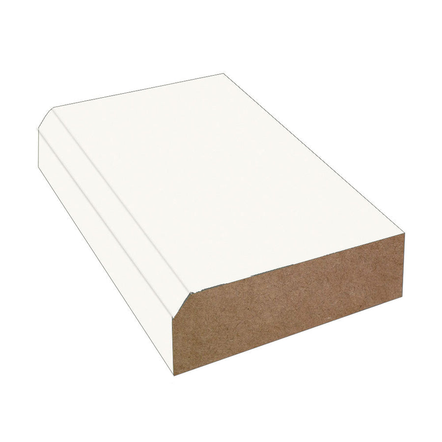 Dover White  - 7197 - Formica Laminate Decorative Bevel Edge