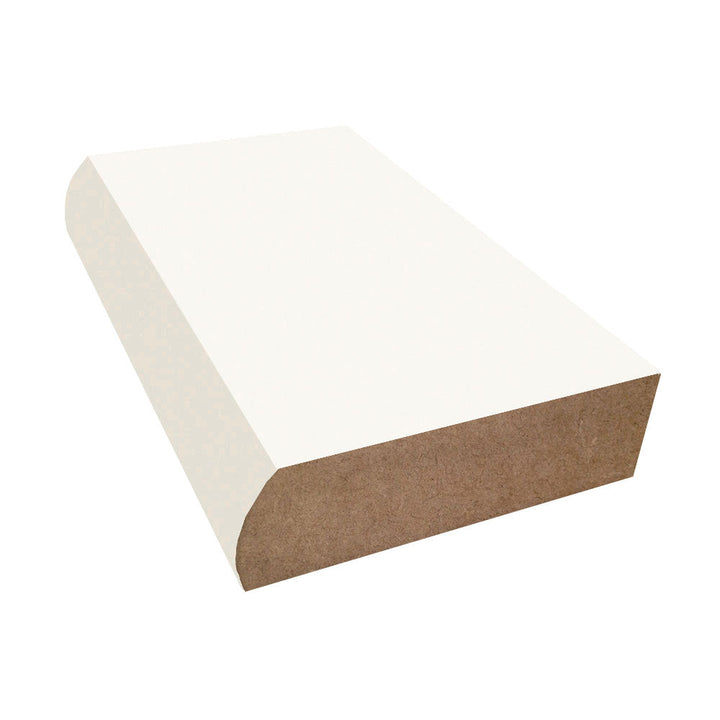 Dover White  - 7197 - Formica Laminate Decorative Bullnose Edge