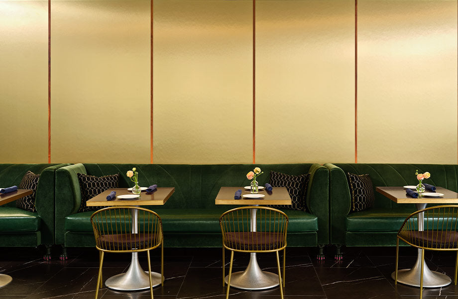 Brushed Aluminum Goldtone - M2212 - Formica DecoMetal Laminate