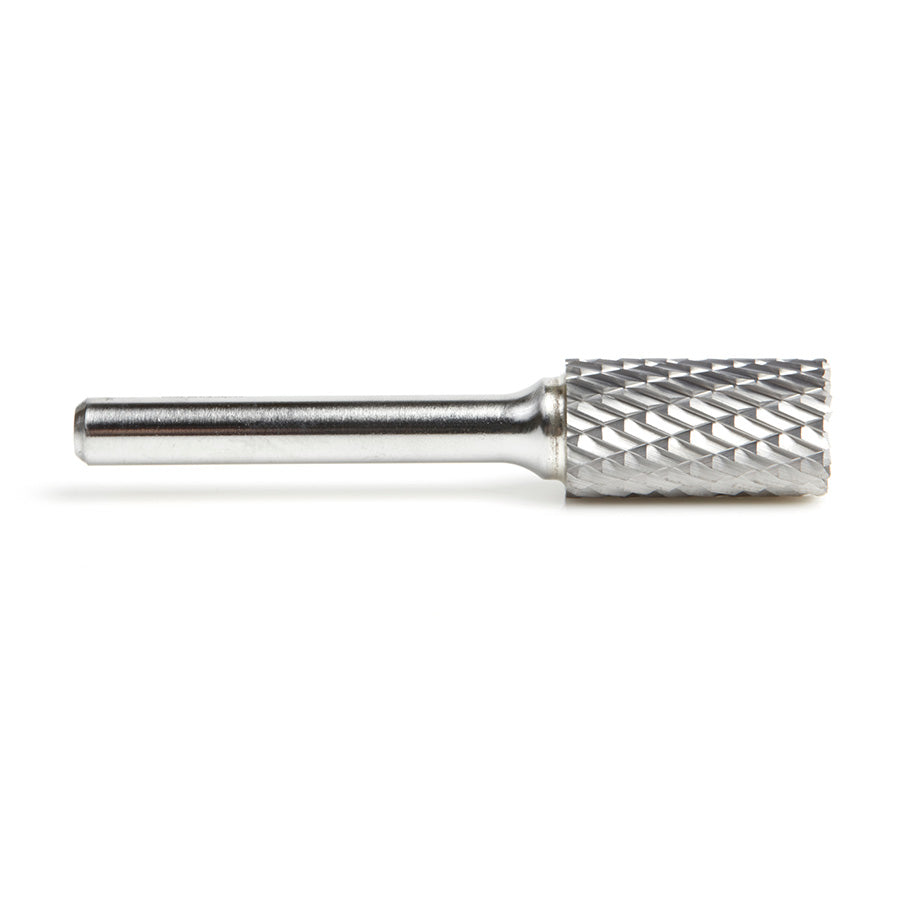 Amana Tool. SB Burrs Cylindrical with End Double Cut Burr Bit | 1⁄2 Dia x 1 x 1⁄4 Shank | BURS-088 