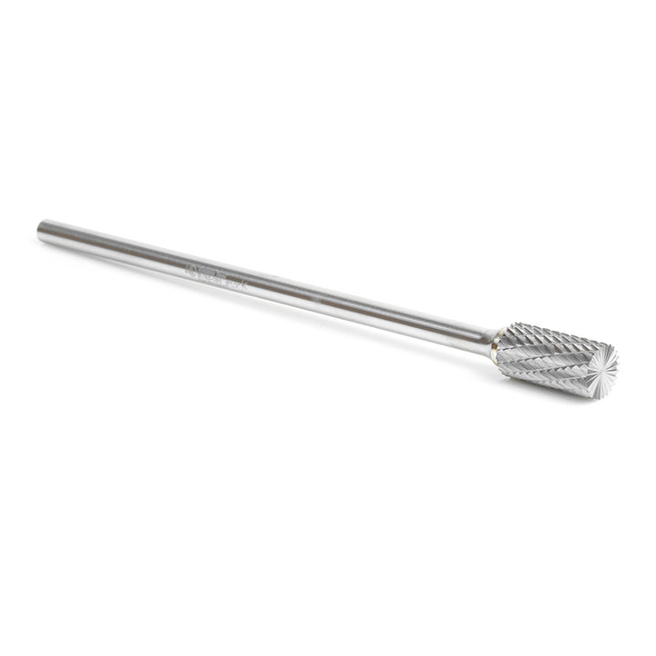 Amana Tool. SB Burrs Cylindrical with End Double Cut Burr Bit | 1⁄2 Dia x 1 x 1⁄4 Shank | BURS-090 