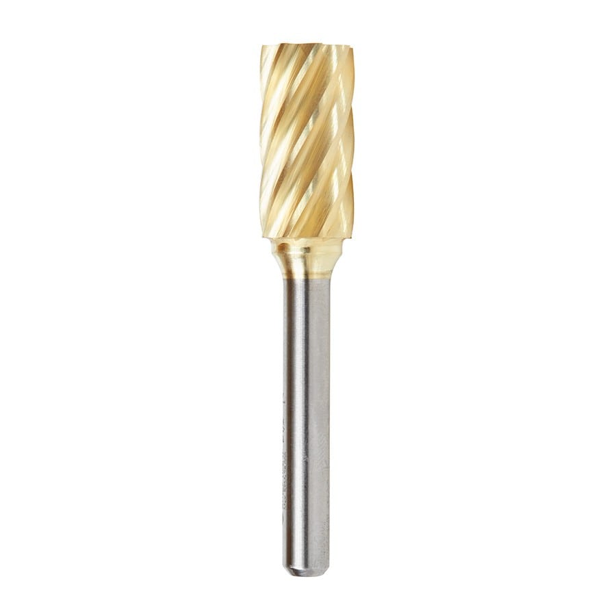 Amana Tool. SA Cylindrical No End Non-Ferrous Burr Bit | 1⁄2 Dia x 1 x 1⁄4 Shank | BURS-104NF 