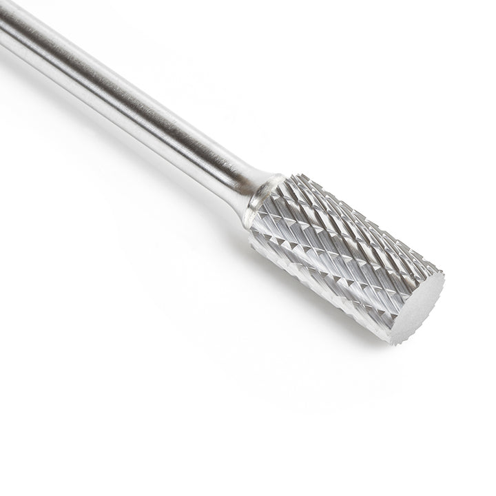 Amana Tool. SA Cylindrical No End Double Cut Burr Bit | 1⁄2 Dia x 1 x 1⁄4 Shank | BURS-105 