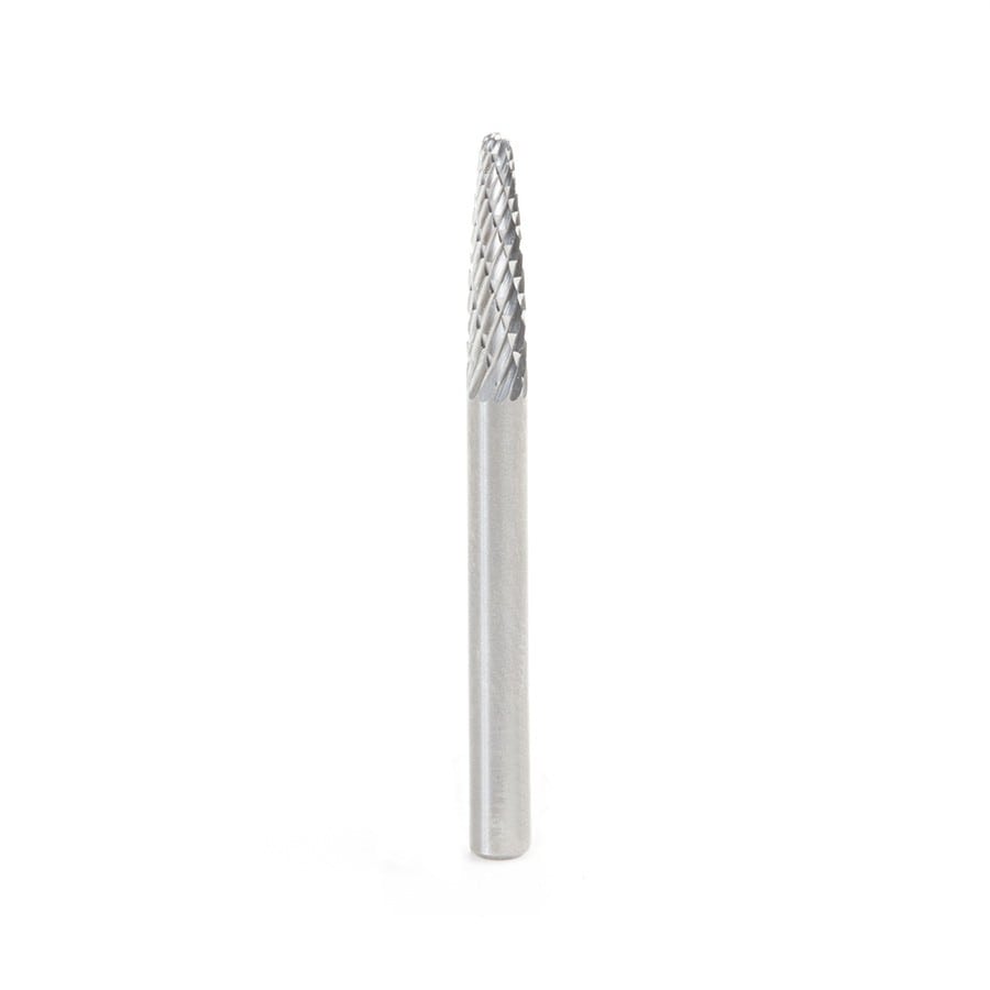 Amana Tool. SF Burrs Tree Double Cut Burr Bit | 1⁄8 Dia x 1⁄2 x 1⁄8 Shank | BURS-138 