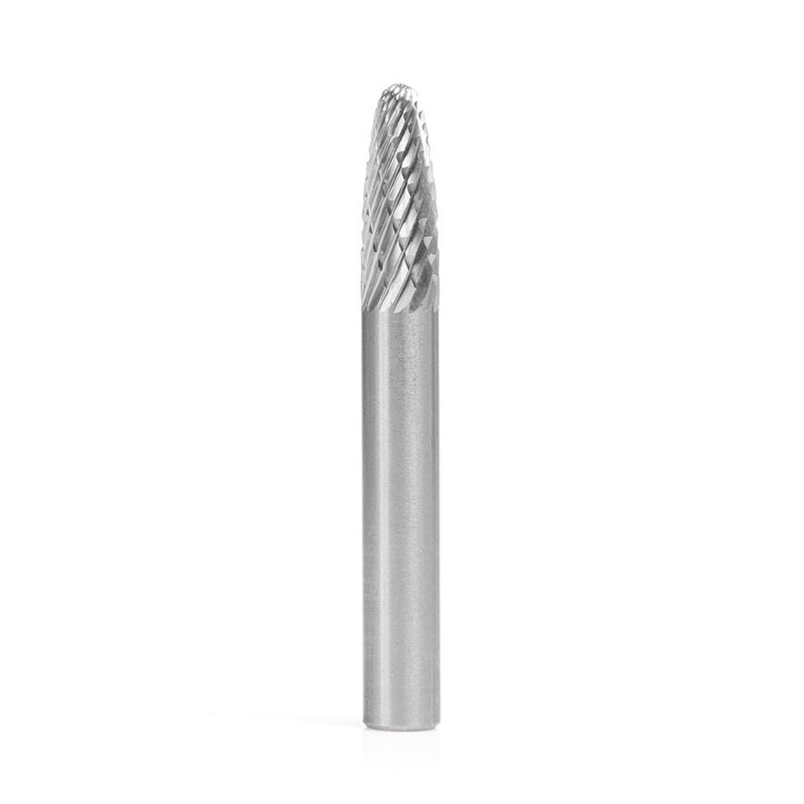 Amana Tool. SF Burrs Tree Double Cut Burr Bit | 1⁄4 Dia x 5⁄8 x 1⁄4 Shank | BURS-140 