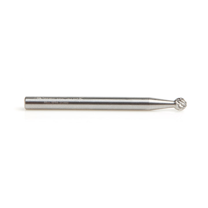 Amana Tool. SD Burrs Ball Double Cut Burr Bit | 1⁄8 Dia x 1⁄8 x 1⁄8 Shank | BURS-150 