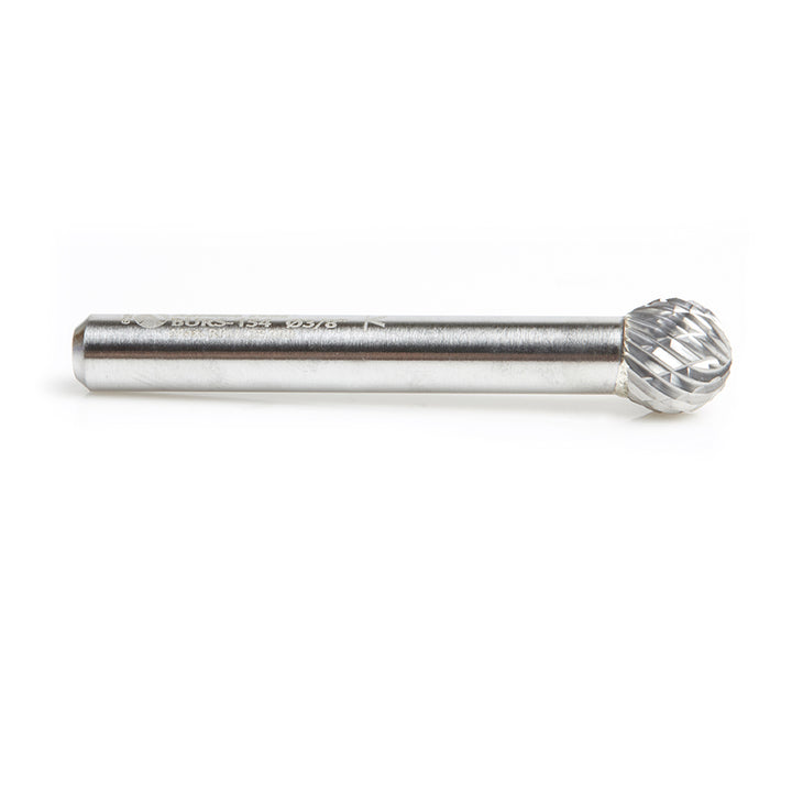 Amana Tool. SD Burrs Ball Double Cut Burr Bit | 3⁄8 Dia x 5⁄16 x 1⁄4 Shank | BURS-154 