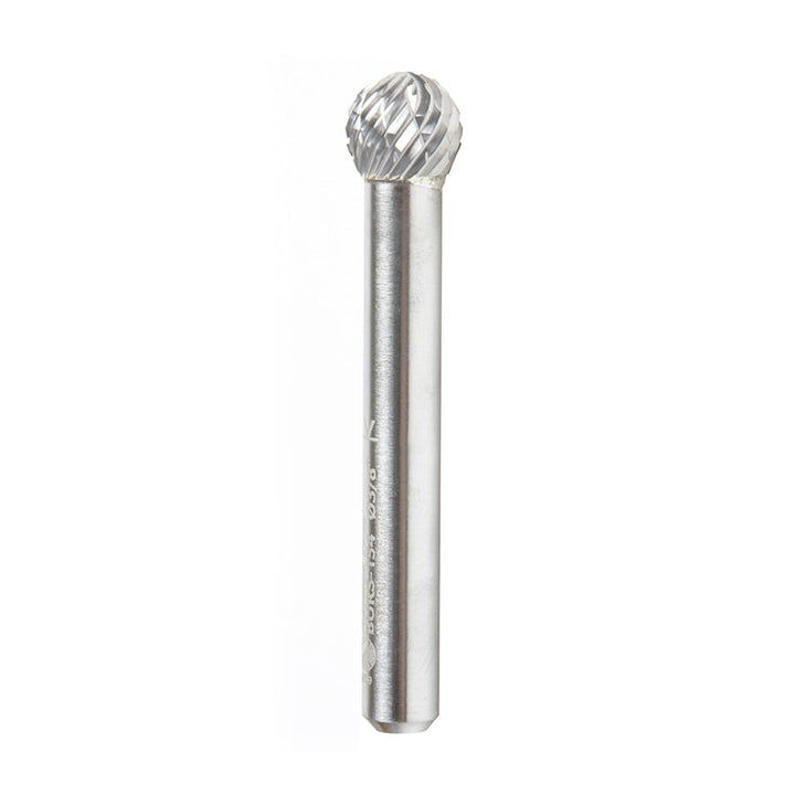 Amana Tool. SD Burrs Ball Double Cut Burr Bit | 3⁄8 Dia x 5⁄16 x 1⁄4 Shank | BURS-154 