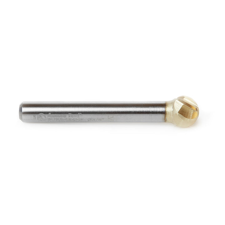 Amana Tool. SD Burrs Ball Non-Ferrous Burr Bit | 3⁄8 Dia x 5⁄16 x 1⁄4 Shank | BURS-154NF 