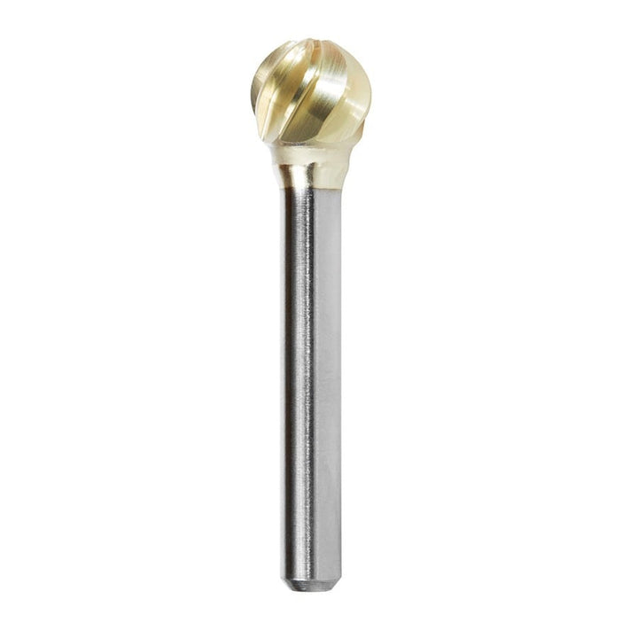 Amana Tool. SD Burrs Ball Non-Ferrous Burr Bit | 1⁄2 Dia x 7⁄16 x 1⁄4 Shank | BURS-158NF 