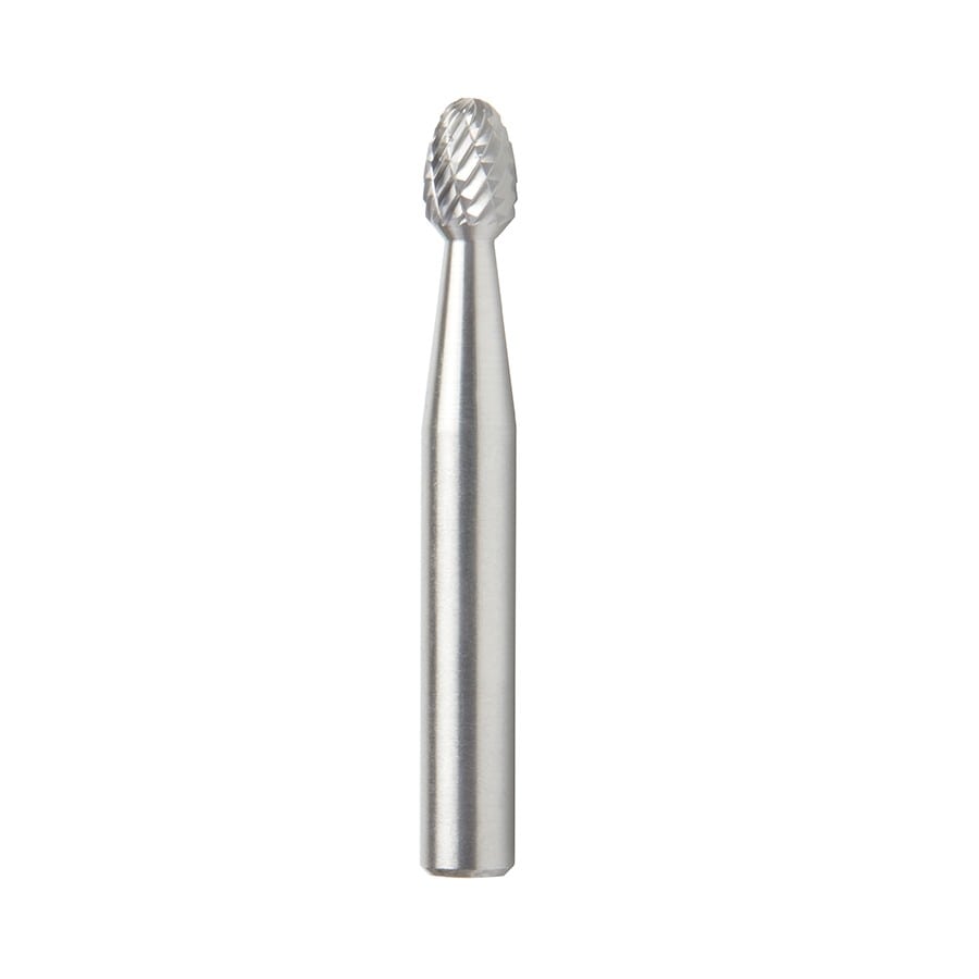 Amana Tool. SE Burrs Oval Double Cut Burr Bit | 1⁄4 Dia x 3⁄8 x 1⁄4 Shank | BURS-172 