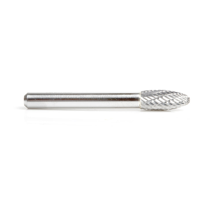 Amana Tool. SH Burrs Flame Double Cut Burr Bit | 5⁄16 Dia x 3⁄4 x 1⁄4 Shank | BURS-204 