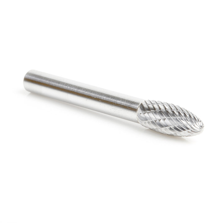 Amana Tool. SH Burrs Flame Double Cut Burr Bit | 5⁄16 Dia x 3⁄4 x 1⁄4 Shank | BURS-204 