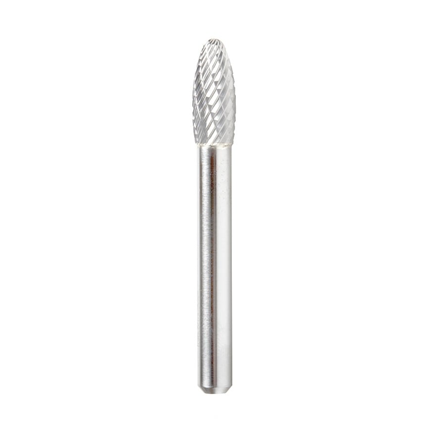 Amana Tool. SH Burrs Flame Double Cut Burr Bit | 5⁄16 Dia x 3⁄4 x 1⁄4 Shank | BURS-204 