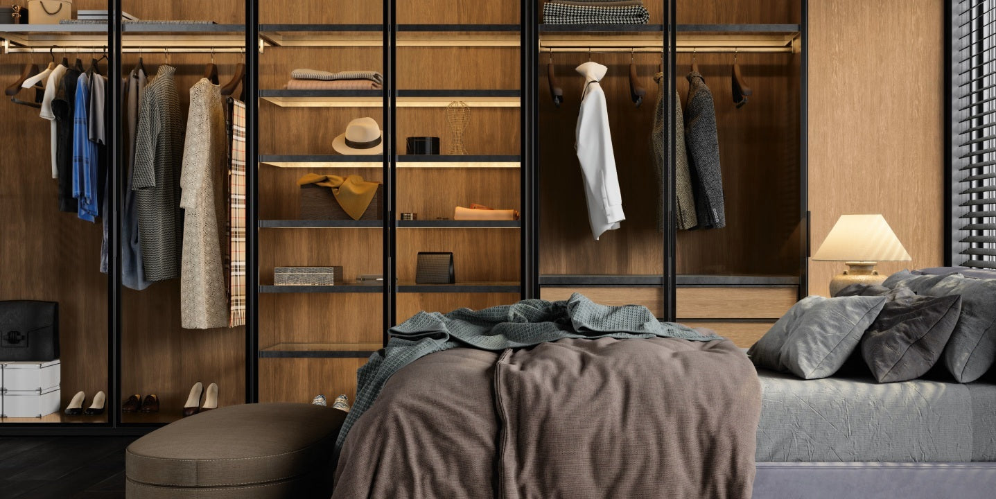 Plain Sliced Bookmatch Bedroom