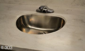 Bathroom Karran Undermount Vanity Bowl Sink - Edge E-303