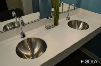 Bathroom Karran Undermount Vanity Bowl Sink - Edge E-305