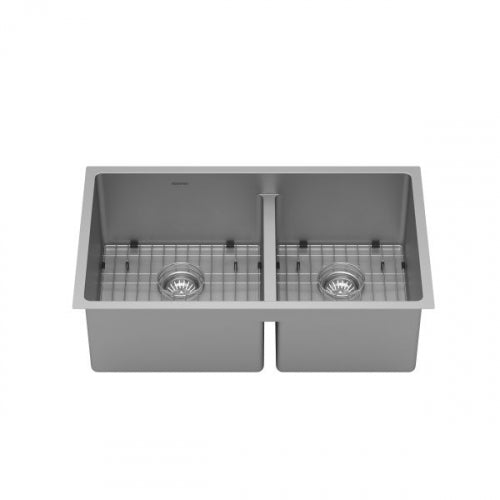 Karran Undermount Stainless Steel Double Bowl Sink - Elite EL-77