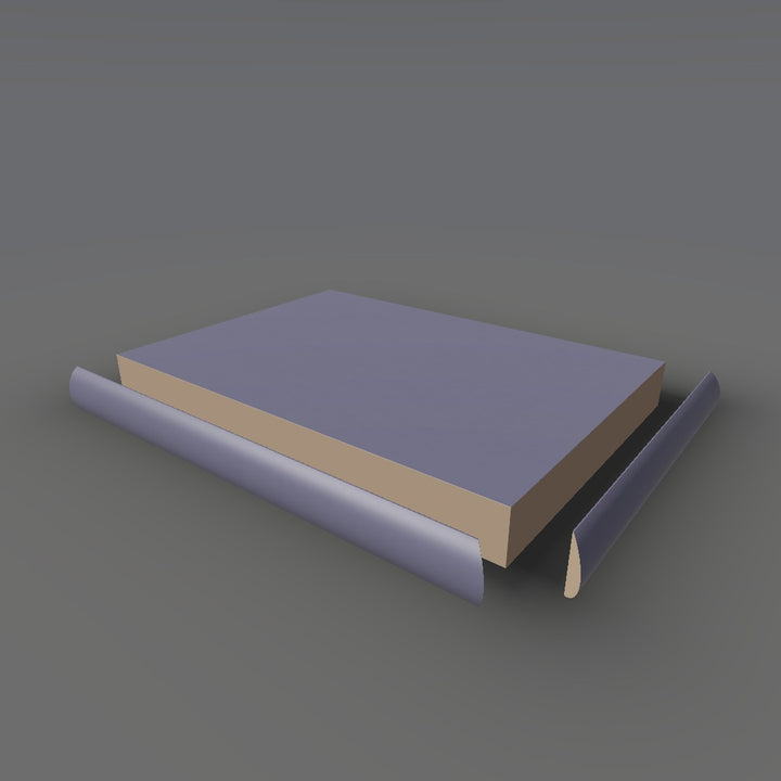Formica 1196 exploded view - deck, bullnose trim and MDF core