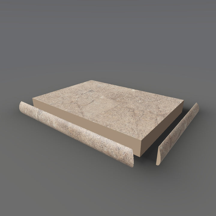 Formica 3456 exploded view - deck, bullnose trim and MDF core