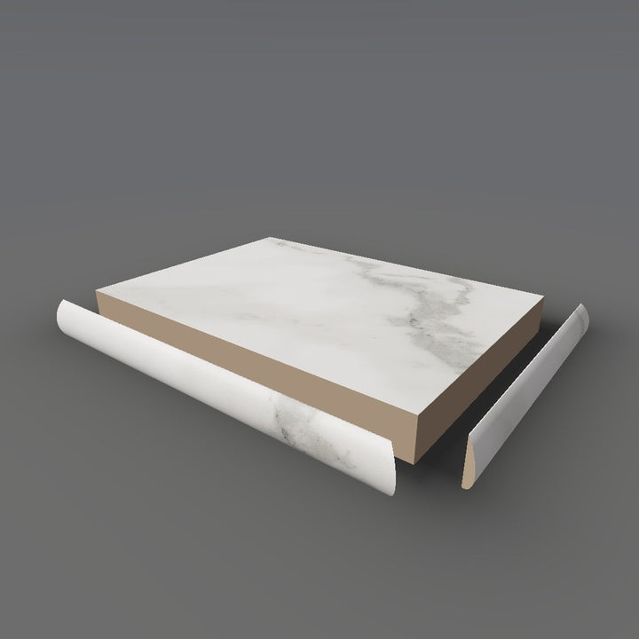 Formica 3460 exploded view - deck, bullnose trim and MDF core