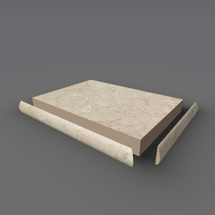 Formica 3526 exploded view - deck, bullnose trim and MDF core