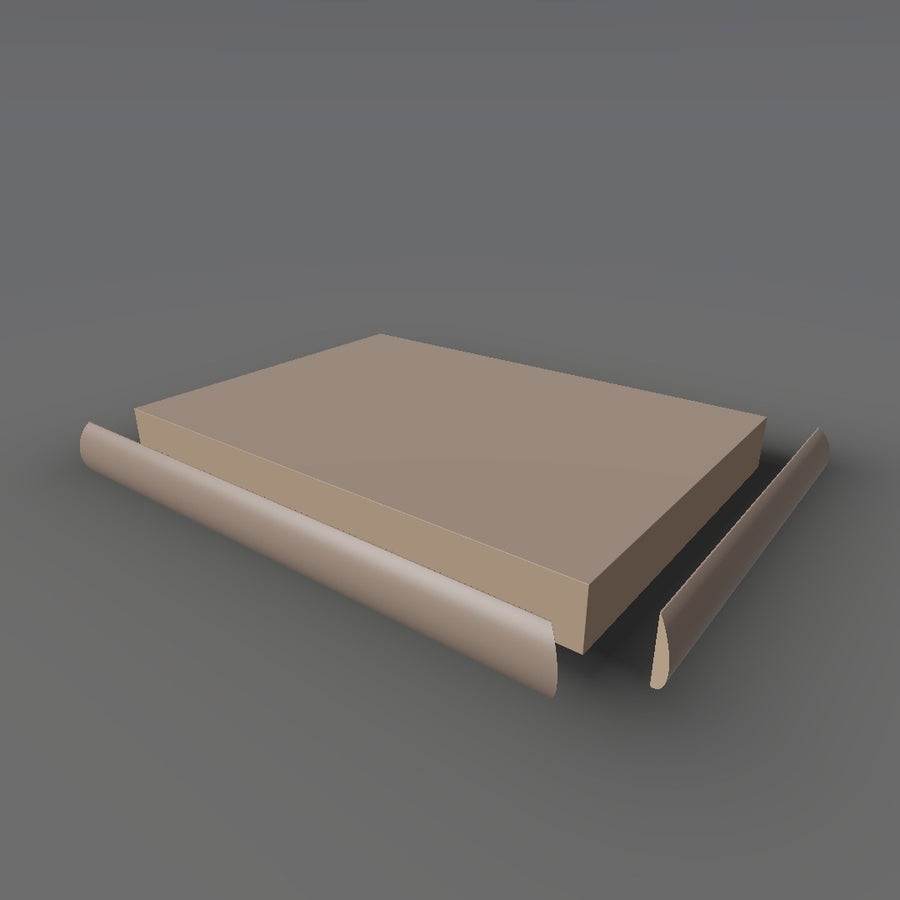 Formica 5342 exploded view - deck, bullnose trim and MDF core