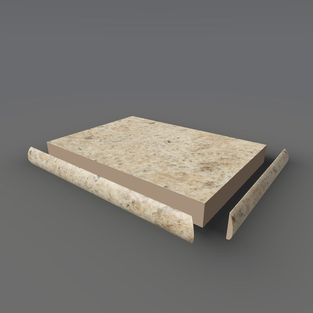 Formica 6226 exploded view - deck, bullnose trim and MDF core